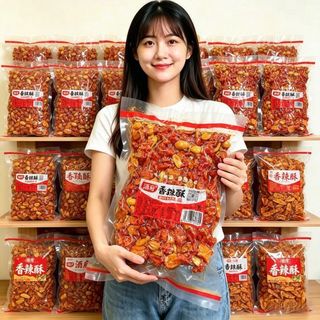 【特價2斤】香辣酥下飯菜 休閒零食 炒貨 辣椒即食香辣脆商用花生