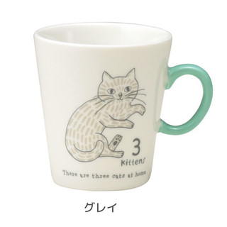 小倉陶器 Three Cats 馬克杯/ Grey eslite誠品