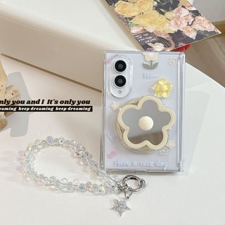 小清新 黃花朵 三星 Z Fold 8 5 6 7 Fold7 Fold8 Fold6 防摔 手機殼 磁吸 保護套 折疊