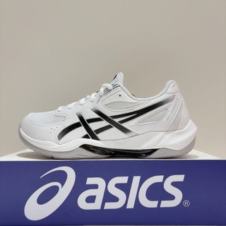 ASICS GEL-ROCKET 12 2E 男女款 白色 寬楦 耐磨 緩震 排球鞋 羽球鞋 1073A081-101