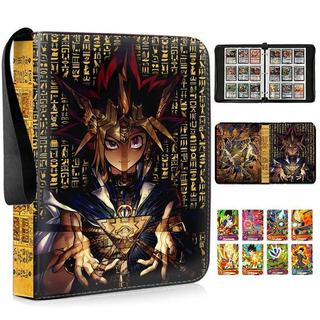 津津優選 遊戲王卡冊9格高顏值ins風大容量皮拉鍊收納冊4格卡片收藏冊活頁