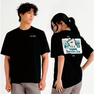 【KB羽球實體店】YONEX 小熊插畫黑T 253TS037U