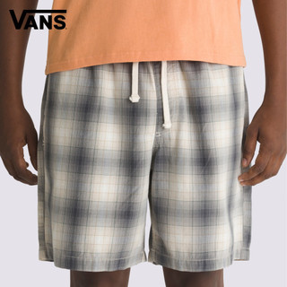 Vans Range Plaid Loose 灰色格紋短褲