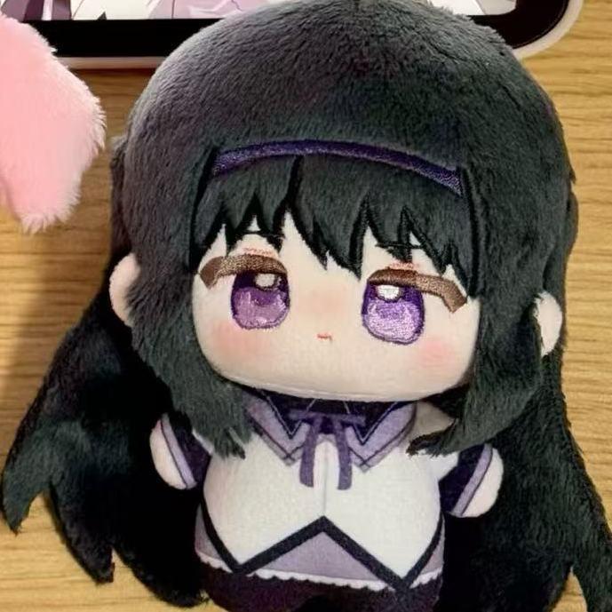 《魔法少女小圓》鹿目圓 曉美焰 美樹沙耶香 巴麻美 魔法少女鹿目圓曉美焰草莓圓藍莓焰10cm棉花娃娃動漫周邊玩偶
