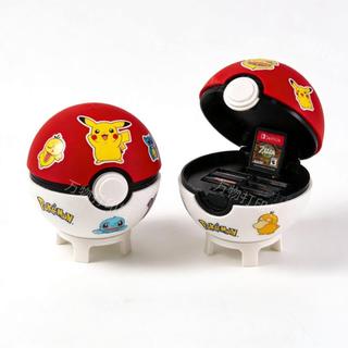 遊戲卡收納盒 Switch卡帶盒 Switch遊戲卡帶收納盒ns卡帶神奇寶貝寶可夢精靈球任天堂保護擺件
