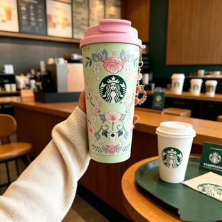 【台灣發貨】免運&星巴克創意不鏽鋼保溫杯吸管316咖啡杯水杯刻字隨行