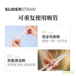 ☘️德國Sliderstraw可拆卸吸管重複使用透明環保食品級寶寶便攜🚀桃園出貨🚀