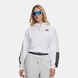 【UNDER ARMOUR】UA 女 Sport Terry Trend 長袖帽T 6009705-100