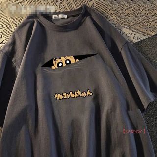 少女心💕大尺碼女裝 大尺碼上衣 短袖T恤 寬鬆短袖 胖mm寬鬆大碼150公斤短袖t恤 夏裝顯瘦卡通印花搞怪上衣男ins8