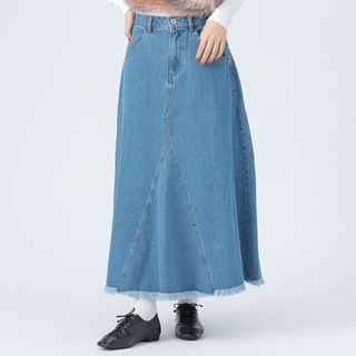 BEAMS HEART / 女裝 重製風 丹寧 傘狀 長裙