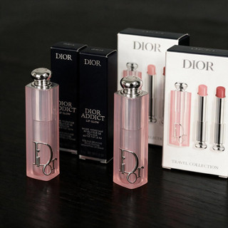現貨🎀正品送禮袋 Dior 迪奧 限量唇膏 癮誘粉漾潤唇膏 唇蜜 口紅組 禮盒三件組 正裝 3.2g 001 004