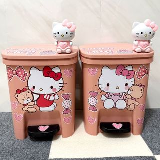 【臺灣-出貨】HelloKitty垃圾桶哈嘍kt凱蒂貓卡通臥室大容量客廳高顏值可愛女生AWR12