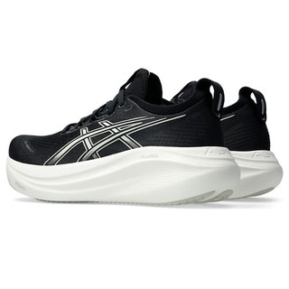 ASICS 亞瑟士 GEL-NIMBUS 27 (D) 寬楦 慢跑鞋 女 黑色_1012B752-002