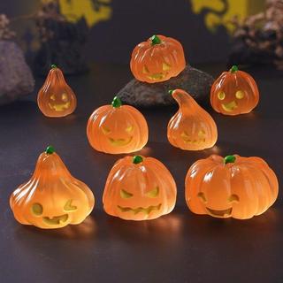 🎃萬聖節🎃夜光南瓜燈 氛圍小夜燈 萬聖節裝飾 萬聖節幽靈夜光南瓜燈桌面小擺件微景觀創意工位家居裝飾工藝品
