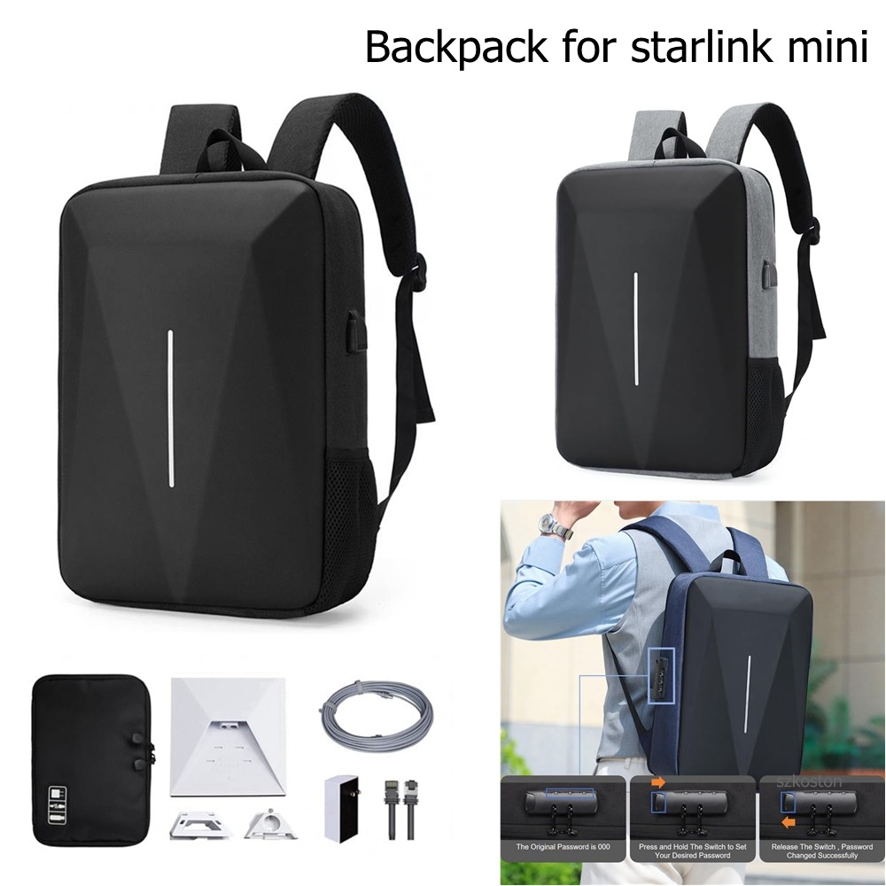Starlink Mini 包 - Starlink Dish 和所有配件的儲物袋 - 防盜防水背包