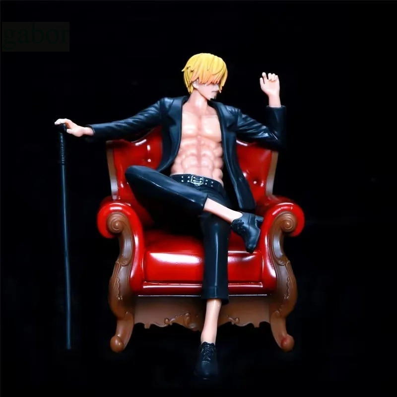 清倉【海賊王】香吉士 西裝暴徒 沙發 索隆 香吉士 坐姿 廚神 盒裝  模型  15cm