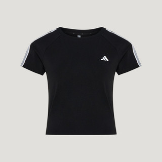 Adidas 愛迪達 Fav 3s Tee 1 KZ1525 女 T恤 運動上衣 休閒短袖 黑 經典款