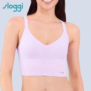 sloggi-BASIC SPORTY COOL清爽律動系列短版上衣 霧紫