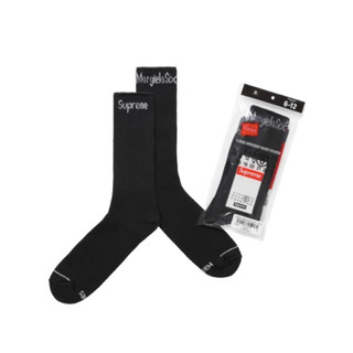 [FLOMMARKET] Supreme 24SS x MM6 Hanes Crew Socks 長襪 單雙 黑色