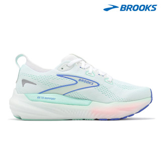 BROOKS 女款GLYCERIN GTS 22 慢跑鞋 1204351D110 寬楦(D)/白藍粉 支撐型緩震