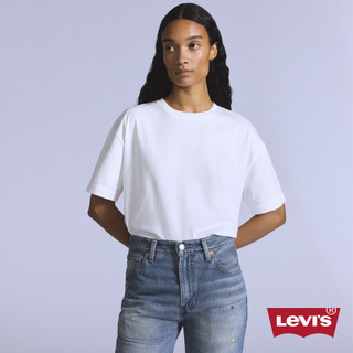Levi's BLUETAB 舒適版短袖Tee / 白 女生上衣 人氣新品 003JL-0000
