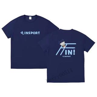 🔥GM運動🔥 INSPORT羽毛球服短袖T恤男女款運動文化衫透氣速幹羽球比賽訓練衫VNKD