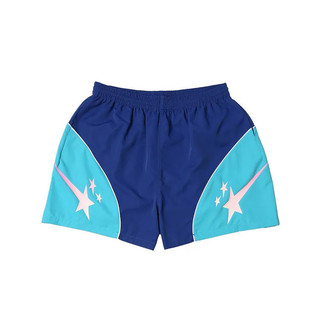 MTA M26STSN TONAL PANEL NYLON TRACK SHORTS 雙色 尼龍 短褲 藍 ec1a-2