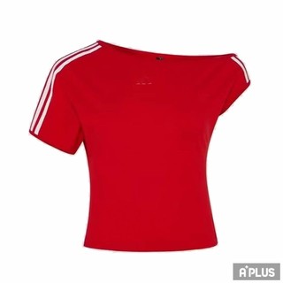 ADIDAS 女 DCE OS TEE 短袖上衣 斜肩上衣 - KX6698 KZ4233