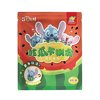 GL11582 史迪奇Stitch 喫瓜磁鐵不倒翁 磁鐵冰箱貼 盲包 1包2隻