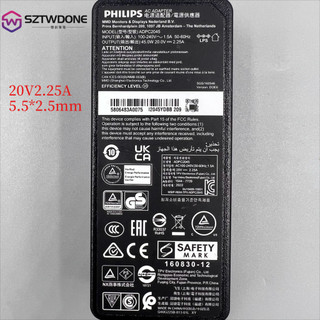 原裝AOC飛利浦顯示器屏20V2.25A變壓器ADPC2045充電器20V3.25A