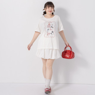 【PolyLulu】 萌系貓咪印花寬鬆TEE