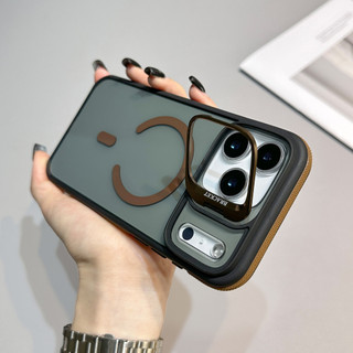 iPhone 17 Pro Max 磁性手機殼，相容 Apple 16 Creative Lens Stand 14