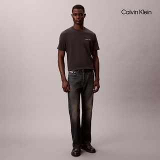 【Calvin Klein】 CK 幾何風印花圖案 T 恤 灰色