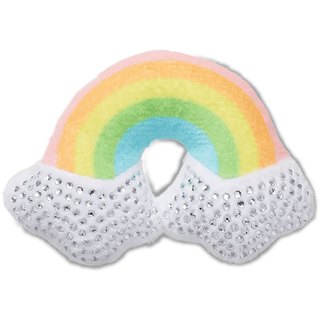 Crocs 毛絨 鉚釘 彩虹 單入 鞋釦 H7816【新竹皇家10014272】