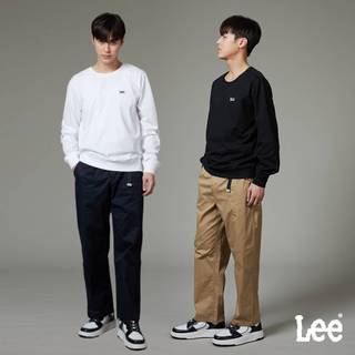 Lee 腰帶設計休閒褲 男 卡其 深藍 LB420007