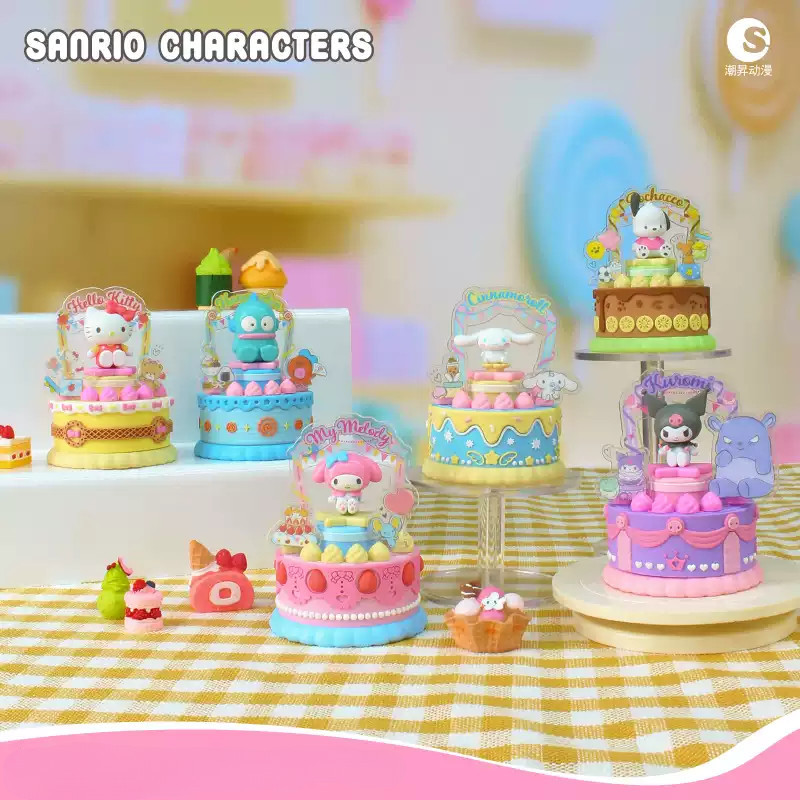 三麗鷗 Sanrio Sweet Bakery Workshop 單盲盒,LED 發光按香味蛋糕公仔,DIY 組裝 Ku