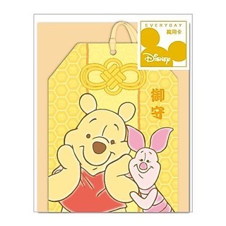 迪士尼Disney 御守繫繩卡片-維尼 墊腳石購物網