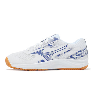 Mizuno 羽球鞋 Sky Blaster 4 男女鞋 寬楦 白 藍 低筒 美津濃 [ACS] 71GA2533-11
