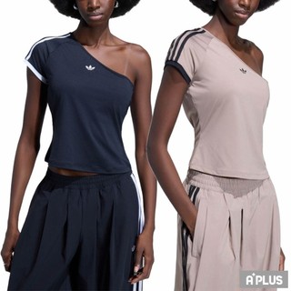 ADIDAS 女 OFFSHOULDER TEE 斜肩上衣 單肩上衣 短袖上衣 - KY5180 KY5181