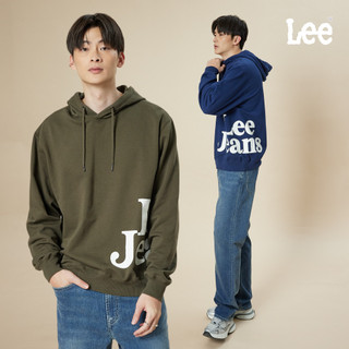 Lee JEANS側邊LOGO帽T 軍綠 深藍 LB511040