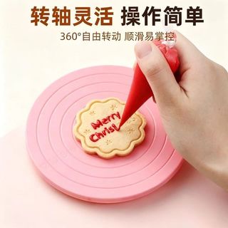 手工diy轉盤蛋糕轉盤加厚旋轉臺模擬烘焙DIY做蛋糕裱花臺套裝