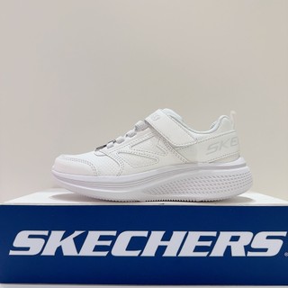 SKECHERS GO RUN ELEVATE 2.0 中童 白色 可定位款 魔鬼氈 運動 休閒鞋404052LWHT