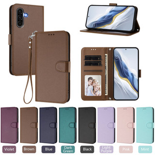 皮紋素色皮套 適用 Samsung 三星 A54 A34 A24 A14 A04E 帶手繩 全包邊 保護套 支架 保護殼