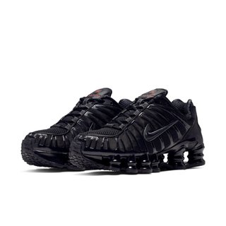 W Nike Shox TL 黑色極限橘配色 彈簧 復古 休閒鞋 運動鞋 女鞋 AR3566-002【SPLY】