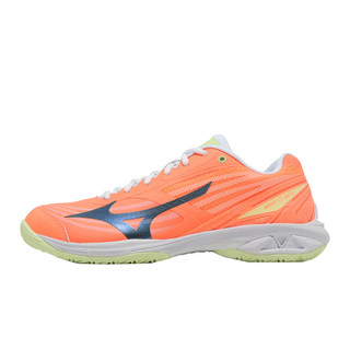 Mizuno 美津濃 羽球鞋 Wave Claw 4 男鞋 寬楦 橘 緩震 回彈 運動鞋 71GA2643-13 ACS