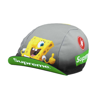 [FLOMMARKET]Supreme 25SS Spongebob/Castelli Cycling Cap單車帽 黑