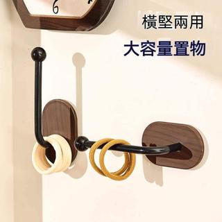 New natural wood style hook, no-drill wall-mounted hairband