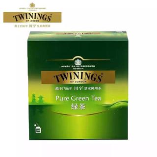 免運+台灣出貨 英國TWININGS川寧綠茶100片袋泡茶包 進口茶葉英式純綠茶酒店烘焙 茶葉 紅茶 綠茶 普洱茶