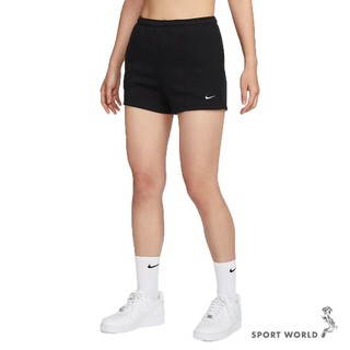 Nike 短褲 女裝 口袋 棉 黑【運動世界】FN2456-010