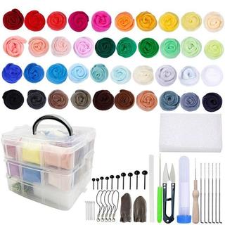 DIY Wool Felt Crafting Kit 66S Colorful Wool Strips Felt Han